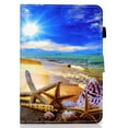 thumbnail image 3 of Fire HD 8 2020 Case, HD 8 Plus Case 2020, Allytech Folio Stand Smart Book Cover Soft TPU Back Slim PU Leather Protective Case with Card Slots for All-New Amazon Fire HD 8" 2020, Beach, 3 of 13