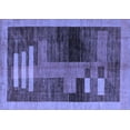 thumbnail image 1 of Ahgly Company Machine Washable Indoor Rectangle Abstract Blue Modern Area Rugs, 8' x 12', 1 of 4