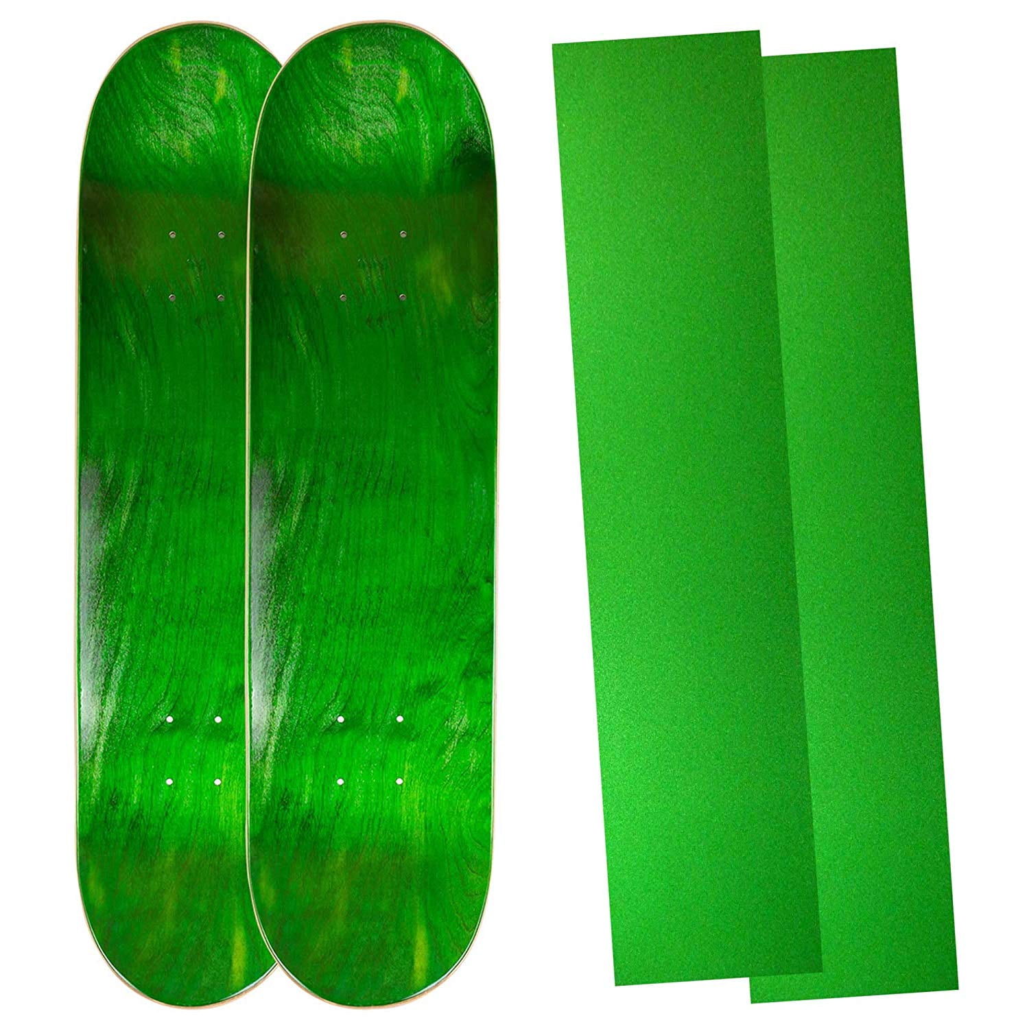 Cal 7 Blank Maple 8.0" Blue and Green Skateboard Decks 