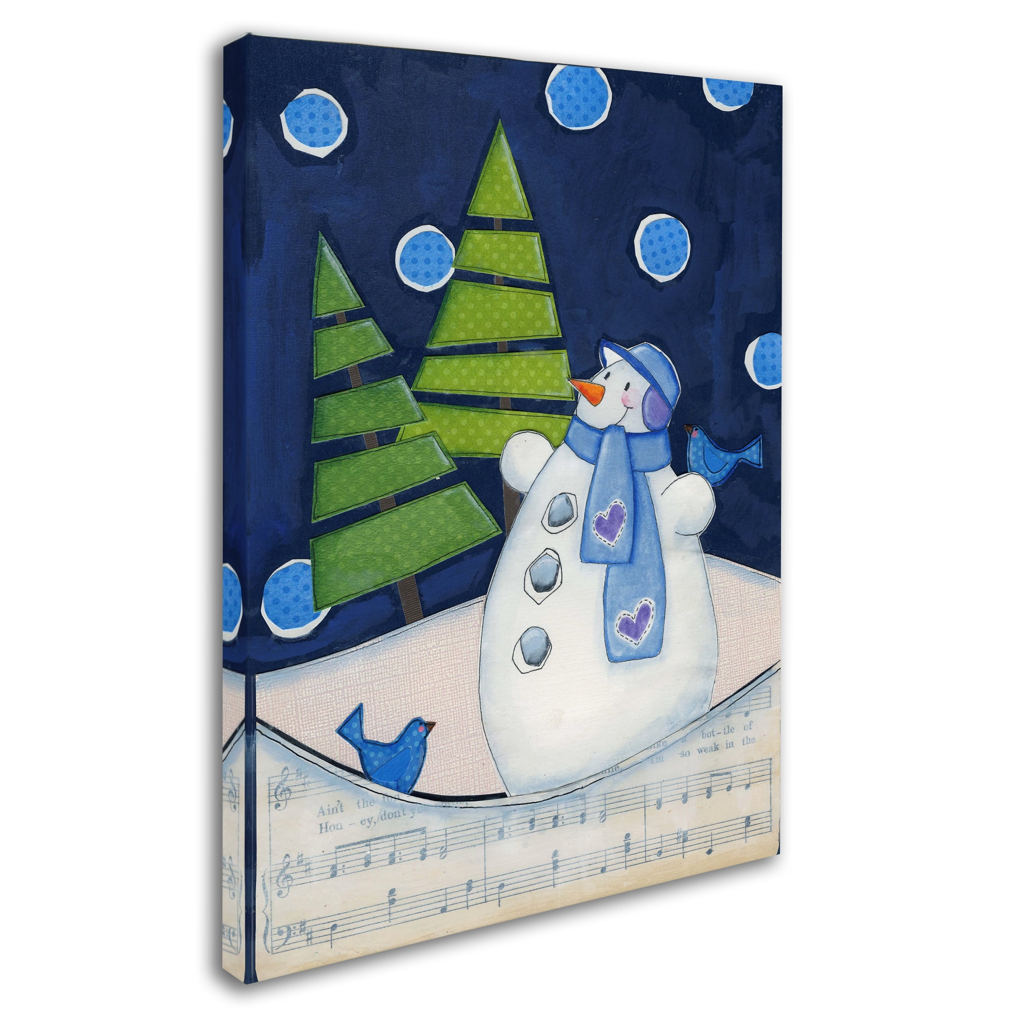 Trademark Fine Art 'Midnight Christmas' Canvas Art by Maureen Lisa Costello