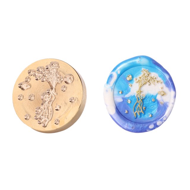 Cuadros Decorativos Sello de cera de madera, reemplazo de cabeza de cobre, herramientas de sellado de bricolaje Vintage (WZ07) Sywqhk Nuevos Originales