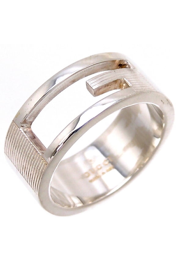 Pre-Owned Gucci SV925 G Women's/Men's Ring Silver 925 No. 13 (Good)