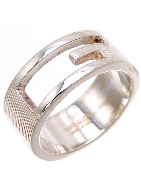 Pre-Owned Gucci SV925 G Women's/Men's Ring Silver 925 No. 13 (Good)