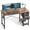 Rust Brown, variant on CONCETTA 40in Small Computer Desk with 2 Drawers, Side Headphone Hook, Writing Work Study Desk for Home, Rust Brown