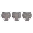 thumbnail image 3 of Youkk Reusable Washable Mens Underwear for Incontinence Breathable Briefs Pant 100CC Light Grey L 3Set, 3 of 6