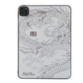 thumbnail image 1 of Dragon Case for iPad Pro 12.9 11 Air Mini 10 10.9 9.7 6 5 4 3 2 1 Cover 3D Embossed Soft Matte Shockproof Tablet Shell Fundas White Dragon for iPad 5 6, 1 of 6