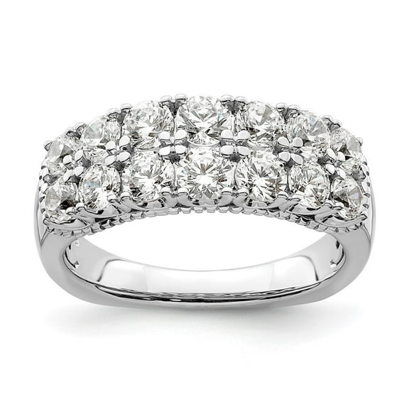 Auriga Fine Jewelry 14K White Gold Lab Grown Diamond Band for Women Size 7 (Carat: 1.63cttw, Clarity: SI2, Color: GH)