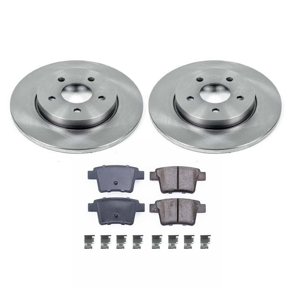 Ultimate Brakes Rear Ceramic Brake Pad and Rotor Kit with Hardware WM80107