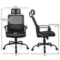 thumbnail image 4 of Giantex Ergonomic Home Office Chair, High Back Desk Chairs w/Adjustable Headrest, Breathable Mesh Soft Computer Chair for Gaming, 4 of 8