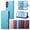 Sky Blue, variant on Leather Wallet Phone Case For Samsung Galaxy A56 A36 A26 A16 A06 A55 A35 A25 A15 A05 A05S A54 A34 A24 A14 A04 A04S Phone Case Wallet Case Leather Phone Cover Card Zipper