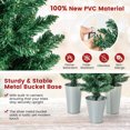 thumbnail image 6 of Gymax Potted Artificial Christmas Tree Set of 3 with 3/4/5 FT Faux Slim Pencil Trees, 6 of 10