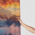thumbnail image 3 of Orinice Mountain Range Clouds Sunset Bathroom Decor Set Polyester Fabric Shower Curtain Hooks 69x72, 3 of 7