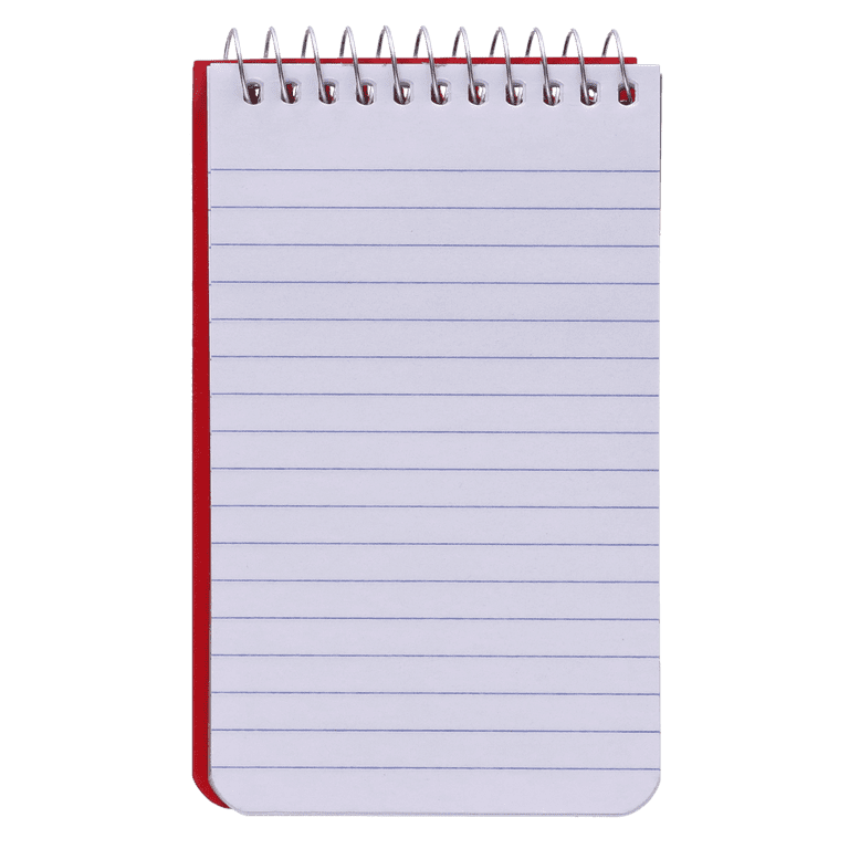 Pen + Gear Spiral Bound Ruled Paper Memo Book, 3 in x 5 in, 4 Pack