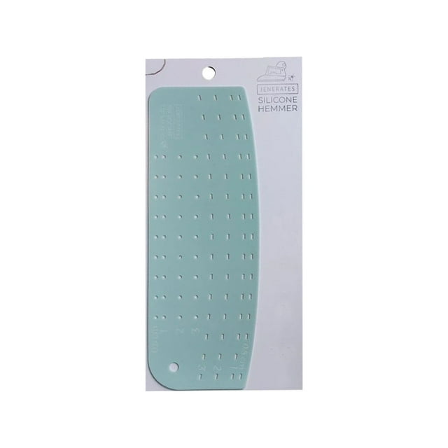 Décor de Rentrée Scolaire, Règle Chaude en Silicone, Outil de Repassage en Tissu, Ourleur Thermique Utile pour Vêtements, Modèle de Ourlet Antidérapant avec Pouce