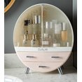 thumbnail image 3 of Makeup Storage Organizer Box，Cosmetics Storage Display Rack With Drawer，Waterproof, Dustproof, Elegant Display Cabinet，Suitable For Bathroom Countertop, Bedroom Dresser, 3 of 5