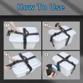 thumbnail image 2 of Aurosturt Box Carrying Strap with Handle Adjustable Straps for Battery Box Handheld Belt Carry Straps for Safely Moving and Lifting Heavy Boxes (Blac, 2 of 7