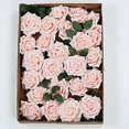 thumbnail image 4 of BalsaCircle 24 Blush 5" Foam Roses Artificial Flower Stems Wedding Party DIY Favors Centerpieces Decorations, 4 of 8