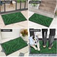 thumbnail image 6 of Buganda Waterproof Doormat, Non Slip Absorbent Rubber Door Mat for Outdoor and Indoor, Low Profile Dirt Trapper Front Door Rug, 47"x24",Green, 6 of 7
