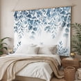 thumbnail image 3 of Blue Green Eucalyptus Leaves Large Tapestry for Bedroom Wall Hanging Tapestry, Spring Summer Botanical Ceiling Backdrop Tapestries Poster Blanket Wall Decor for Teens Room Living Room Dorm 85" x 90", 3 of 8