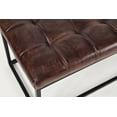 thumbnail image 5 of Global Archive 50" Genuine Distressed Leather Mid-Century Modern Ottoman Bench, 5 of 8