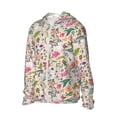 thumbnail image 2 of Fotbe Bunny Floral Men's Women's UPF 50+ Sun Protection Jacket Hooded Cooling Shirt with Pockets Hiking Outdoor Performance-, 2 of 8