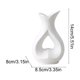 thumbnail image 3 of Botellas Decorativas De Plástico 1 piezas jarrón de plástico blanco con aspecto cerámico no frágil decoración sobre mesa para caseras o comedor 3.4x3.1x5.5" JASKFLY, 3 of 8