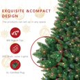thumbnail image 3 of Jeco 7' Pre-Lit Artificial Christmas Tree, 350 Multi-Color Lights, Metal Stand, 3 of 8