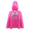 thumbnail image 4 of Runhomal Kids Boys Boxing Champion Robe Boxer Fancy Dress Boxer Uniform Hooded Capes Cloak Hot Pink Silver 16, 4 of 6