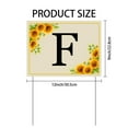 thumbnail image 6 of ZXCXRQFa Family Name Yard Sign For Outside, Last Name Signs, Monogram Letter F Yard Sign with Stand, 9x12 inches, Rust Free Weatherproof Outdoor Use,Easy to Install, 6 of 6