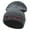 Dk Grey, variant on Spooky Eyes Embroidered 12 Inch Long Knitted Beanie - Black OSFM