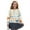 Bow Star Striped Polka Dot, variant on Girls Long Sleeve Cardigan with Print, Lightweight Polyester Crewneck Button Front Jacket, Soft Machine Washable Top for School and Casual Wear, Ages 5-6, Colorful Tie-dye Print