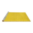 thumbnail image 2 of Ahgly Company Machine Washable Indoor Rectangle Solid Yellow Modern Area Rugs, 2' x 3', 2 of 4
