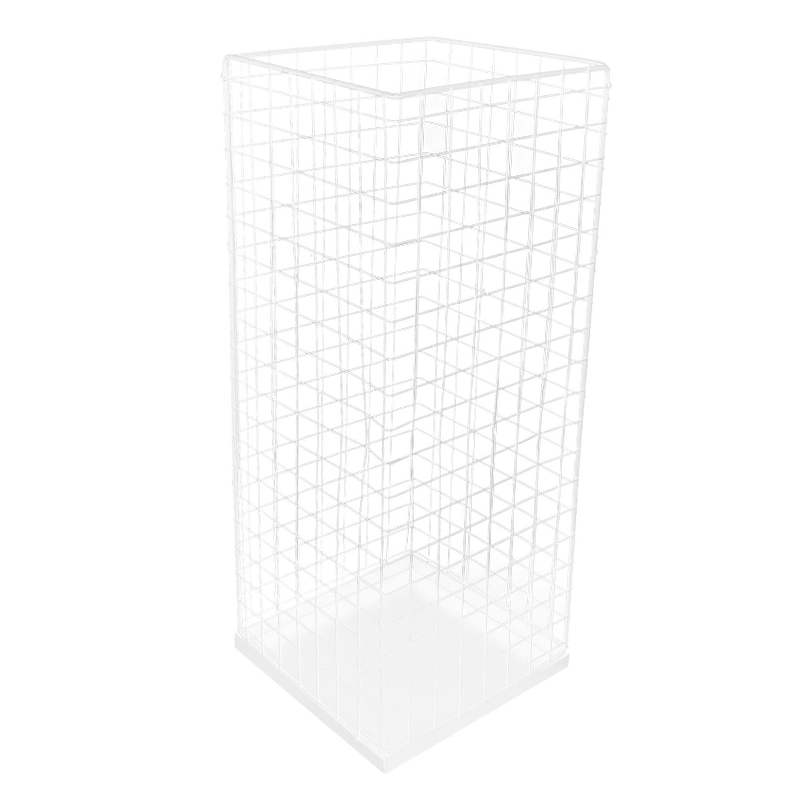 UPOUART Metal Umbrella Stand Rack with Water Retention, White Umbrella Holder for Hotel, Office, Home Use - 1 Piece
