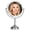 5x/10x Satin Nickel, variant on Lighted Makeup Mirror 5x/10x Pearl Nickel 3-sided Magnifying Vanity Use