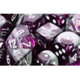 thumbnail image 3 of Chessex CHX26832 Dice - Gemini: 36D6 Purple/Steel/White, 3 of 3