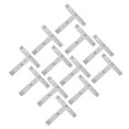 thumbnail image 2 of Support Plat en Forme de T pour Réparation de Meubles en Acier Inoxydable Argent 20 Pcs, 2 of 8