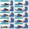 thumbnail image 2 of AllSettHealth 4 pcs Bed Wedge Pillow - Adjustable Pillow Set W/ Memory Foam, 2 of 9