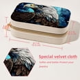 thumbnail image 5 of Starry Eagle Velvet Portable Jewelry Organizer with Removable Compartment - Necklace Holder and Gift Box, 5 of 7
