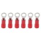 thumbnail image 2 of 100 terminales de engarzado de anillo preaislados, conector de cable de PVC de cobre para maquinaria AWG 22‑16RV1.25‑4 rojo, 2 of 5