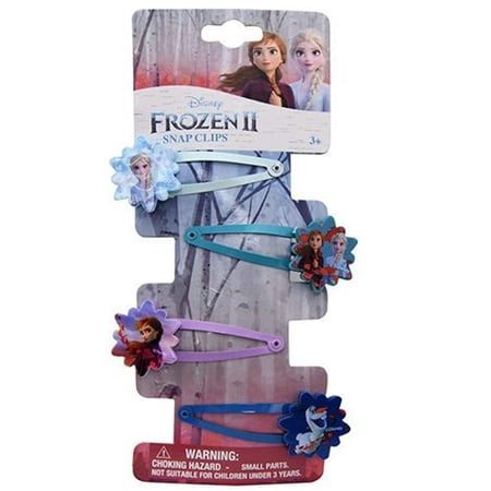 Frozen 2 Hair Snaps With Motifs Hair Accessories 4 Pcs