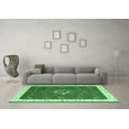 thumbnail image 3 of Ahgly Company Indoor Round Abstract Emerald Green Contemporary Area Rugs, 6' Round, 3 of 4