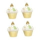 thumbnail image 3 of 4 adornos navideños para cupcakes, adorno colgante para de Navidad, colgante navideño, de postre para pared de familia y amigos, estilo Dorado, 3 of 8