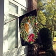 thumbnail image 2 of Caroline's Treasures SS8953-FLAG-PARENT Christmas Wreath Papillon Flag, , multicolor, 2 of 2