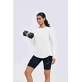 thumbnail image 3 of Pinspark Long Sleeve Workout Tops for Women Athletic Hiking Shirt Crew Neck Yoga Top Lightweight Rash Guard, 3 of 8