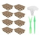 thumbnail image 1 of 8 macetas de turba para vivero, macetas de turba para germinación, pulpa de trasplante, macetas de vivero con 6 etiquetas, 1 of 5