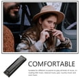 thumbnail image 3 of OULII Portable 10 Holes Harmonica in Black Smooth Tone Musical Instrument for Travel and Performances, 3 of 8
