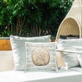 thumbnail image 2 of Stupell Industries Sand Dollar On Shiplap Outdoor Printed Pillow design by Amber Sterling, 18 x 7 x 18, 2 of 6