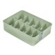 thumbnail image 3 of Caja de almacenamiento para calcetines, ropa interior, armario, contenedores de almacenamiento de lencería, divisores que ahorran espacio 10 rejillas verde, 3 of 9