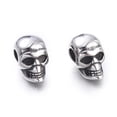 thumbnail image 3 of 1 pc 304 Stainless Steel European Beads Large Hole Beads Head Silver 16x9.5x13mm Hole: 5mm, 3 of 3