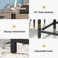 thumbnail image 3 of Tribesigns Small Conference Room Table for 4 People,Square Meeting Table for Home Office, 3 of 5